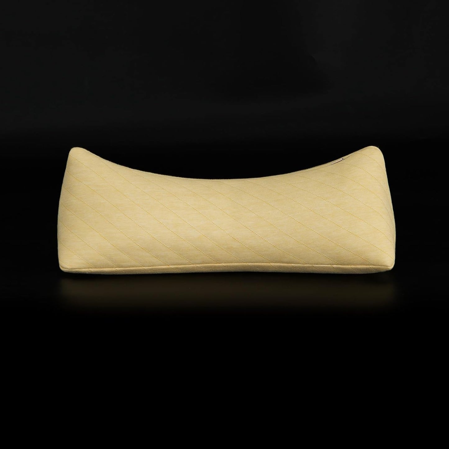 Buckwheat Neck Support Pillow Cervical Neck Cylinder Bolster Pillow Neck Pain Relief Breathable Comfortable for Back and Side Sleepers Round Pillows for Lunch Break Yellow, 6x15 Inch