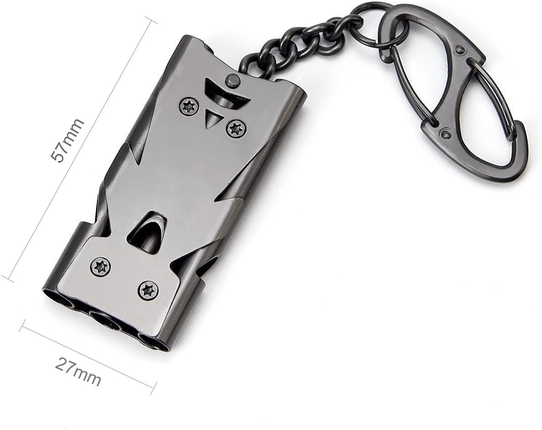Whistle Emergency Whistles Keychain Rape Whistle Stainless Steel High Decibel Whistles … …