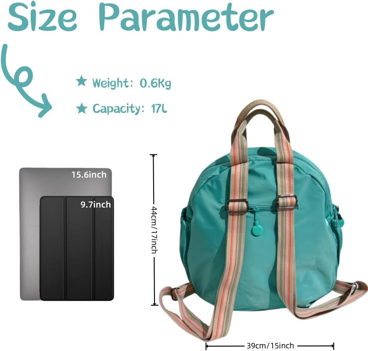 Backpack for Women Men, Large Capacity Leisure Backpacks, Casual College Daypacks, Laptop Backpack for Work Travel