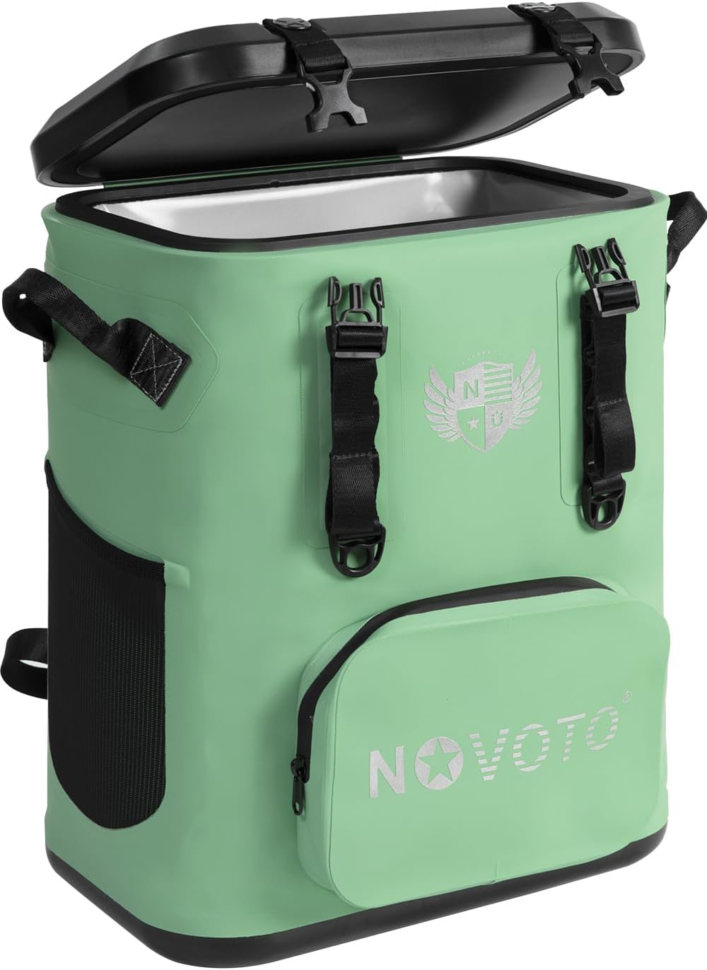 Magnetic Soft Cooler, Zipperless Soft Sided Cooler Bag for Men & Women, Insulated Backpack Coolers for Tailgating, Beach, Lunch, Picnic, Kayak