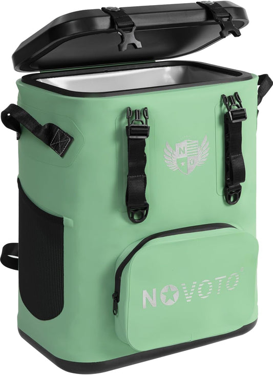 Magnetic Soft Cooler, Zipperless Soft Sided Cooler Bag for Men & Women, Insulated Backpack Coolers for Tailgating, Beach, Lunch, Picnic, Kayak