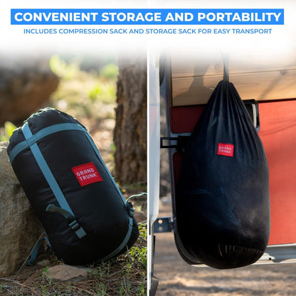 Grand Trunk Evolution 20 Down Hammock - 20°F Cold Weather Hammock with Integrated Sleeping Bag for Camping & Backpacking