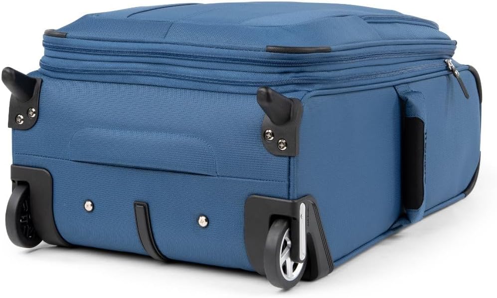 Travelpro Maxlite 5 Softside Expandable Upright 2 Wheel Carry on Luggage, Lightweight Suitcase, Men and Women, Ensign Blue, Carry On 22-Inch