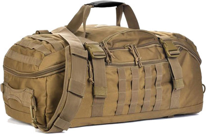 Gym Bag Duffle Bags Backpack - Travel Weekender Bag for Men Women Workout Bag for Military,Sports,Overnight,Basketball,Tactical,Football,Waterproof & Tear Resistant