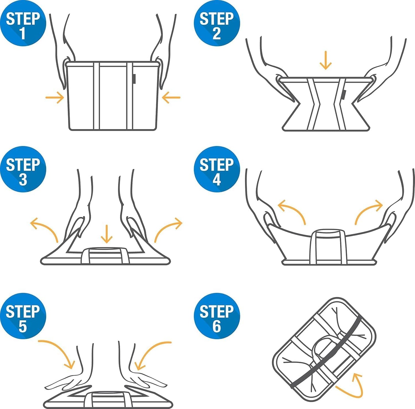 CleverMade Collapsible Insulated Cooler Bag – Leakproof Soft Folding Cooler for Beach, Travel, Car