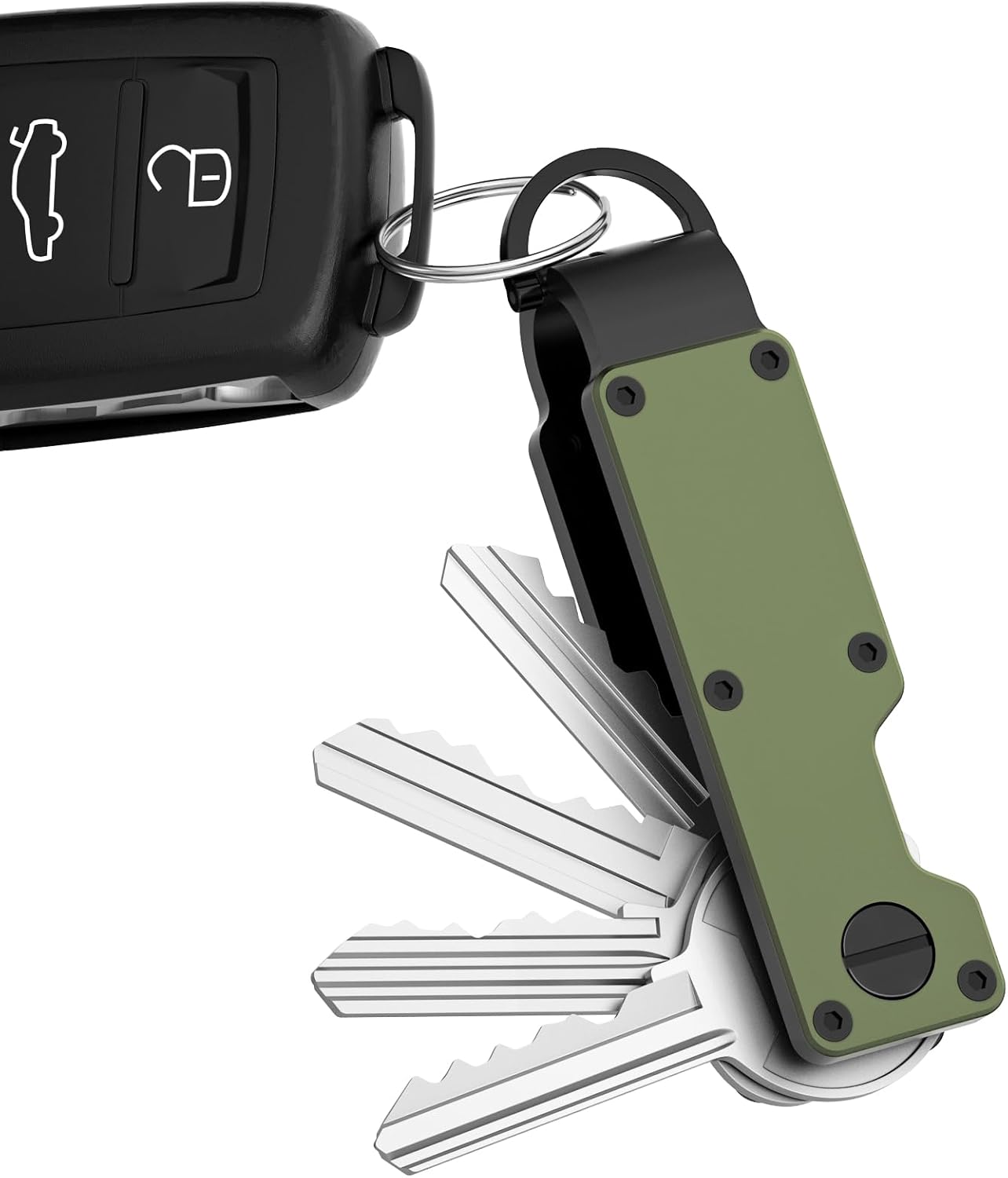 Key Organizer Minimalist Innovative Keyholder Compact Keys Organizer Smart KeyChain Secures 2-6 Keys