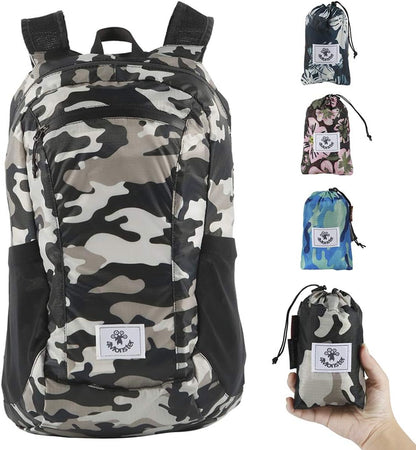 4Monster Hiking Daypack,Water Resistant Lightweight Packable Backpack for Travel Camping Outdoor