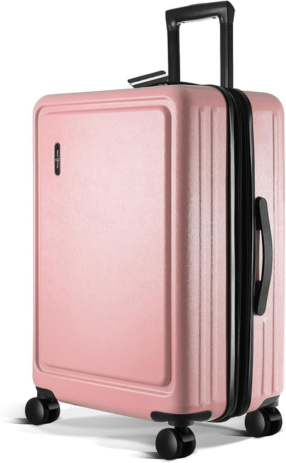 24 Inch Luggage with Spinner Wheels, Hard Shell Suitcase with TSA Locks for Luggage, Travel Large Suitcase, Expandable Hard Shell Suitcases, Pink