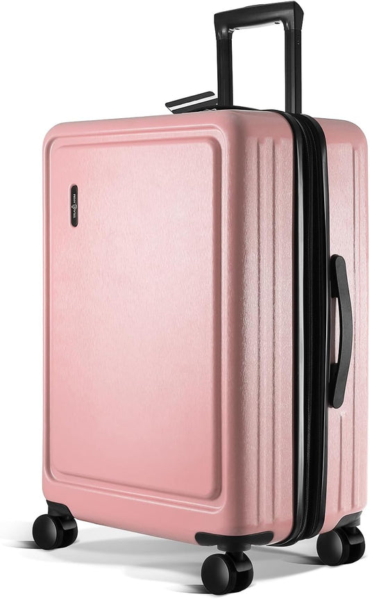 24 Inch Luggage with Spinner Wheels, Hard Shell Suitcase with TSA Locks for Luggage, Travel Large Suitcase, Expandable Hard Shell Suitcases, Pink