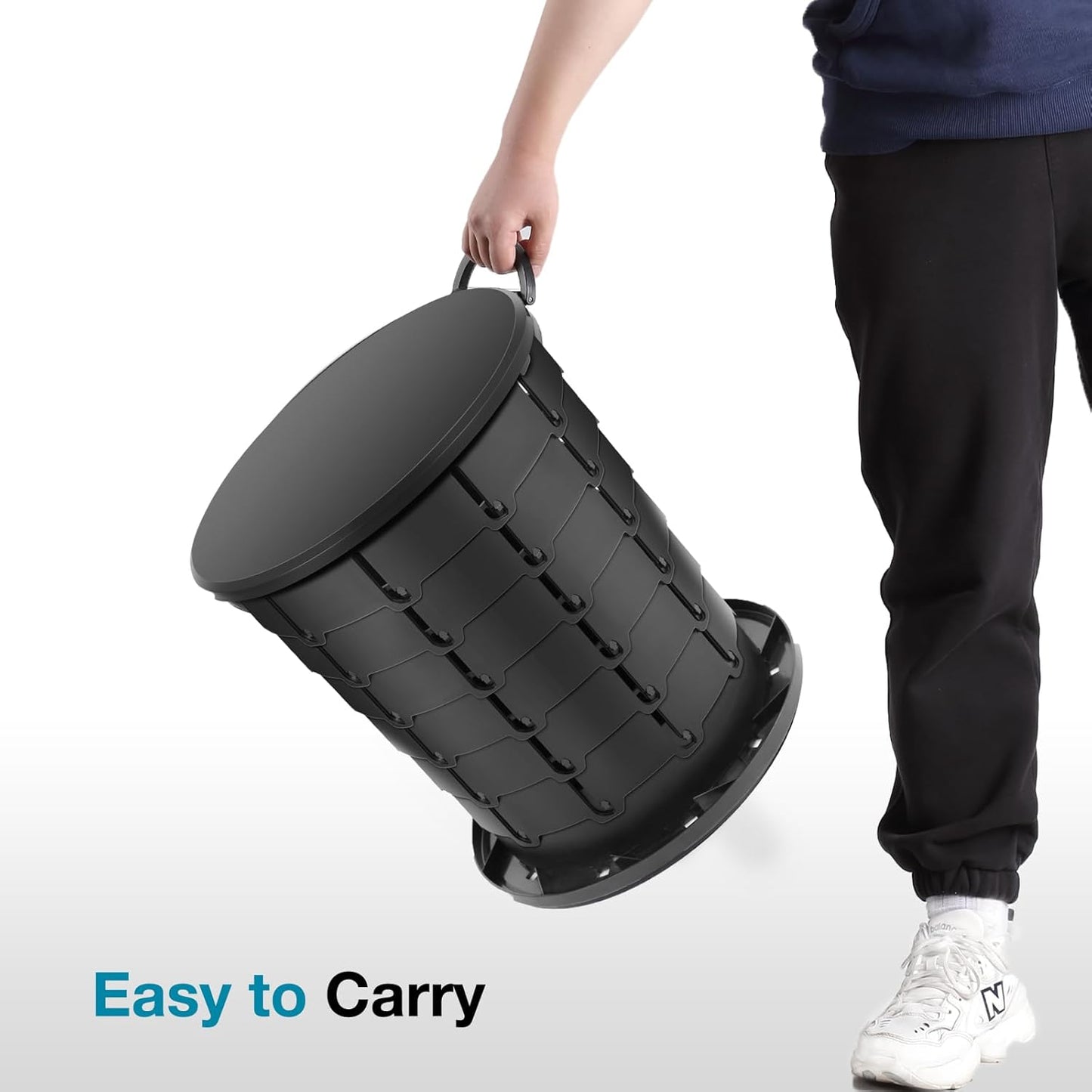 TRIPTIPS Upgrade Retractable Portable Toilet Travel Toilet Adjustable Height Camping Toilet Portable Potty for Adults Kids, Foldable Portable Toilet for Camping/Car