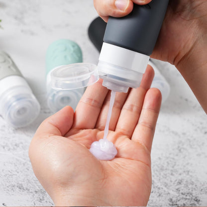 18 Pack travel Bottles for Toiletries, TSA Approved Silicone Travel Containers Leak Proof Refillable Travel Accessories for Shampoo Conditioner Lotion Body Wash(Multicolored A)