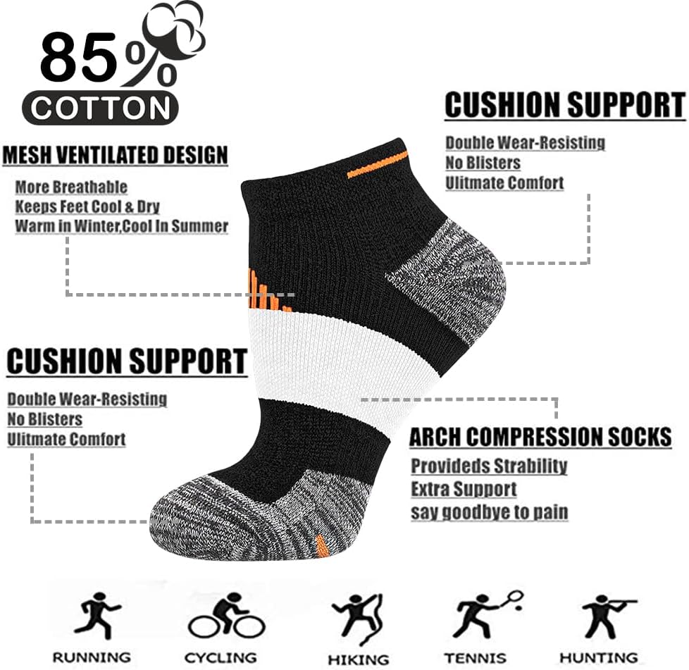 Iseasoo Copper Compression Socks for Men & Women – Plantar Fasciitis Relief, Ankle Support & Circulation – Running & Recovery