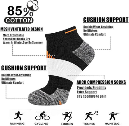 Iseasoo Copper Compression Socks for Men & Women – Plantar Fasciitis Relief, Ankle Support & Circulation – Running & Recovery