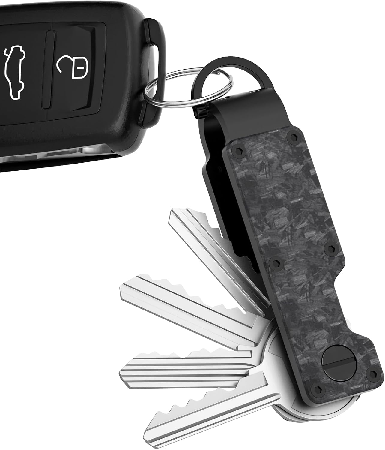 Key Organizer Minimalist Innovative Keyholder Compact Keys Organizer Smart KeyChain Secures 2-6 Keys