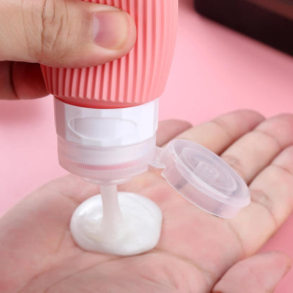 16 Pack Travel Bottles Set, TSA Approved Leak Proof Silicone Squeezable Containers for Toiletries, Refillable Travel Accessories for Conditioner, Shampoo, Lotion & Body Wash Accessories