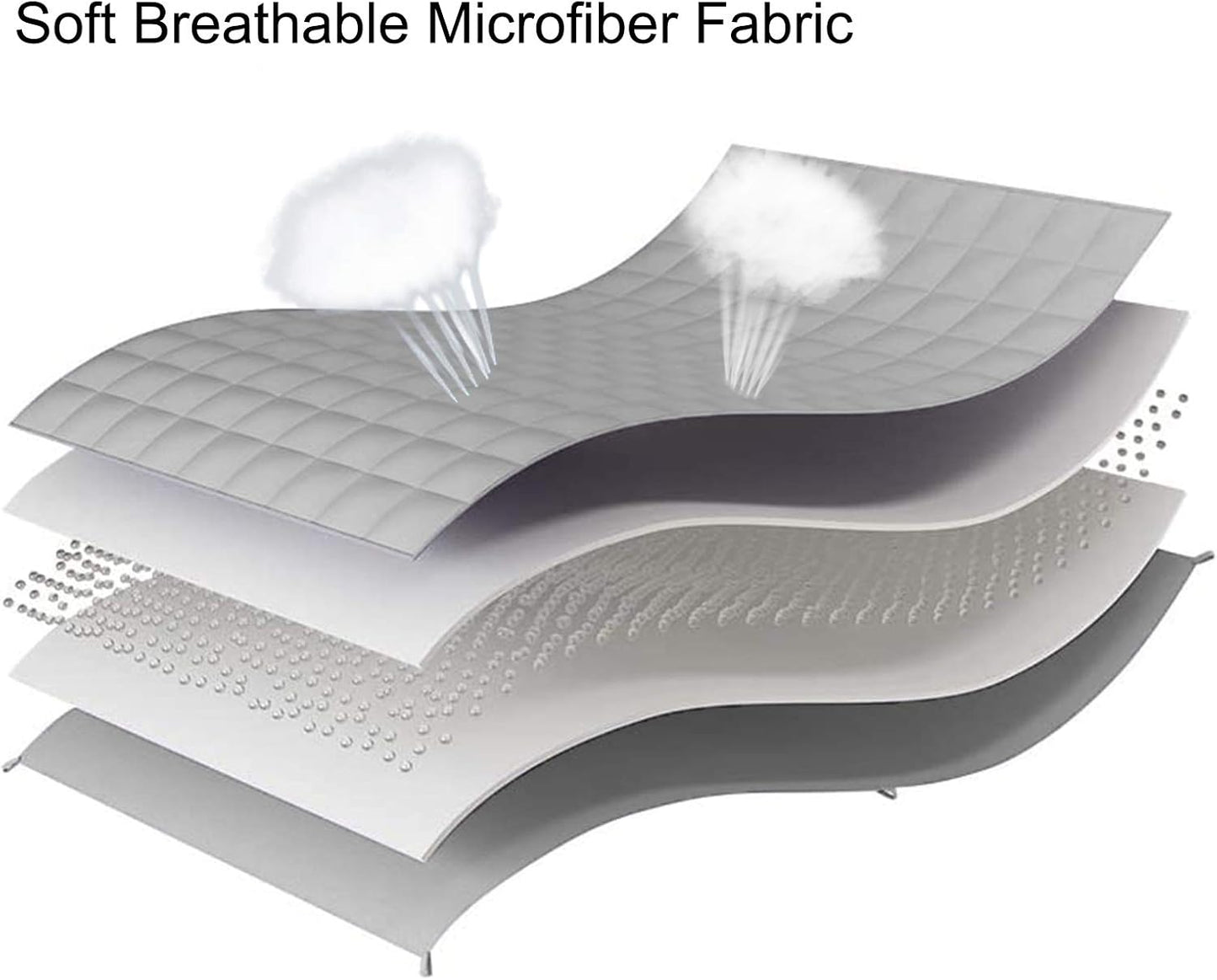 L'AGRATY Weighted Blanket - 60"x80" 20lbs Cooling Breathable Heavy Blanket Microfiber Material with Glass Beads Big Blanket for Adult All-season Summer Fall Winter Soft Thick Comfort Blanket