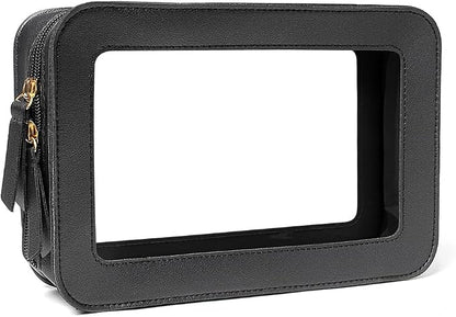 Clear Makeup Bag Small, TSA Approved Portable Toiletry Bag - Image 2