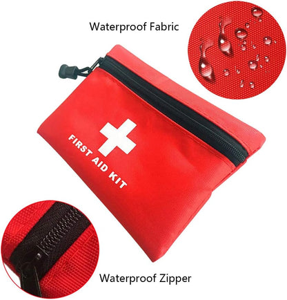 AOUTACC Mini First Aid Kit Empty, Travel Empty First Aid Kit Pouch Bag for Emergency at Home, Office, Car, Outdoors, Boat, Camping, Hiking(Bag Only)