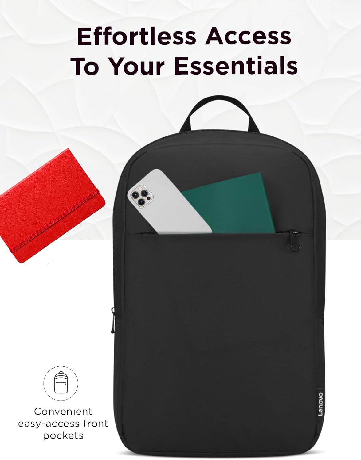 Lenovo Backpack for Computers Up to 15.6", Black, 15.6 inch