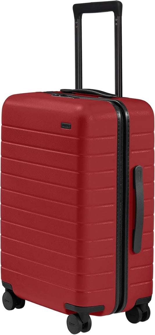 Away Bigger Carry-On Luggage, Lightweight Hardside Large Suitcase with Spinner Wheels, TSA Lock, Airline Approved, Tango Red