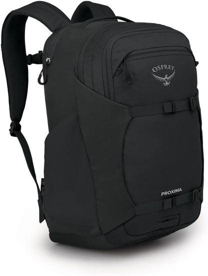 Osprey Proxima Laptop Backpack – Organized Everyday Pack with Dedicated Tech Storage, Water Bottle Pockets, and Comfortable Carry – Perfect for School, Commuting, and Travel, Black