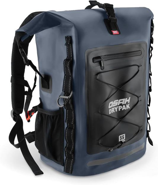 Waterproof Backpack Dry Bag 35L/55L/85L – Heavy Duty Roll-Top Hiking Backpack Sack Keeps Gear Dry for Travel, Kayaking, Boating, Camping, Rafting and Fishing