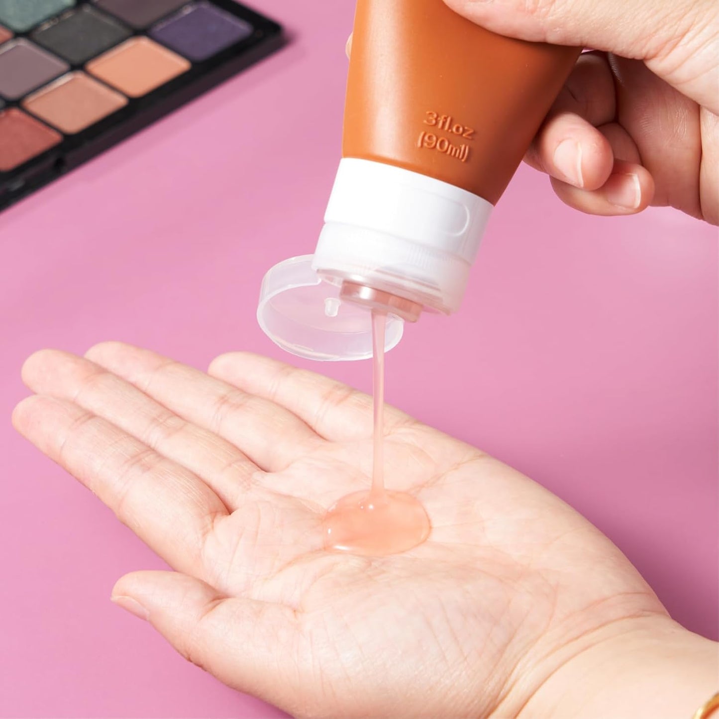 INSFIT Portable Travel Bottles, TSA Approved Leak Proof Containers for Toiletries, BPA Free Refillable Accessories for Shampoo, Body Wash, Liquids (4 Pack)