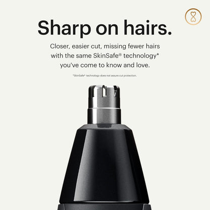 MANSCAPED® The Weed Whacker® 2.0 Electric Nose & Ear Hair Trimmer – 7,000 RPM Precision Tool with Rechargeable Battery, Wet/Dry, Easy to Clean, Improved Stainless Steel Replaceable Blade
