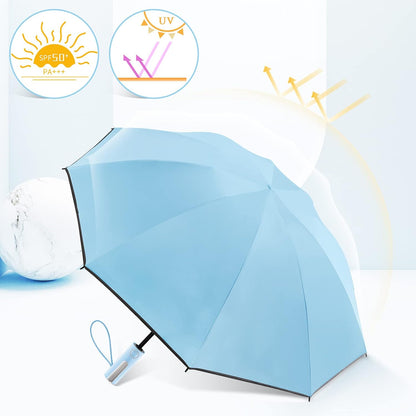 Bodyguard Inverted Umbrella - Large Windproof for Rain & Sun, Compact Reverse With Reflective Stripe, Teflon-Coated for Women Men, Travel Folding With Cover Bag