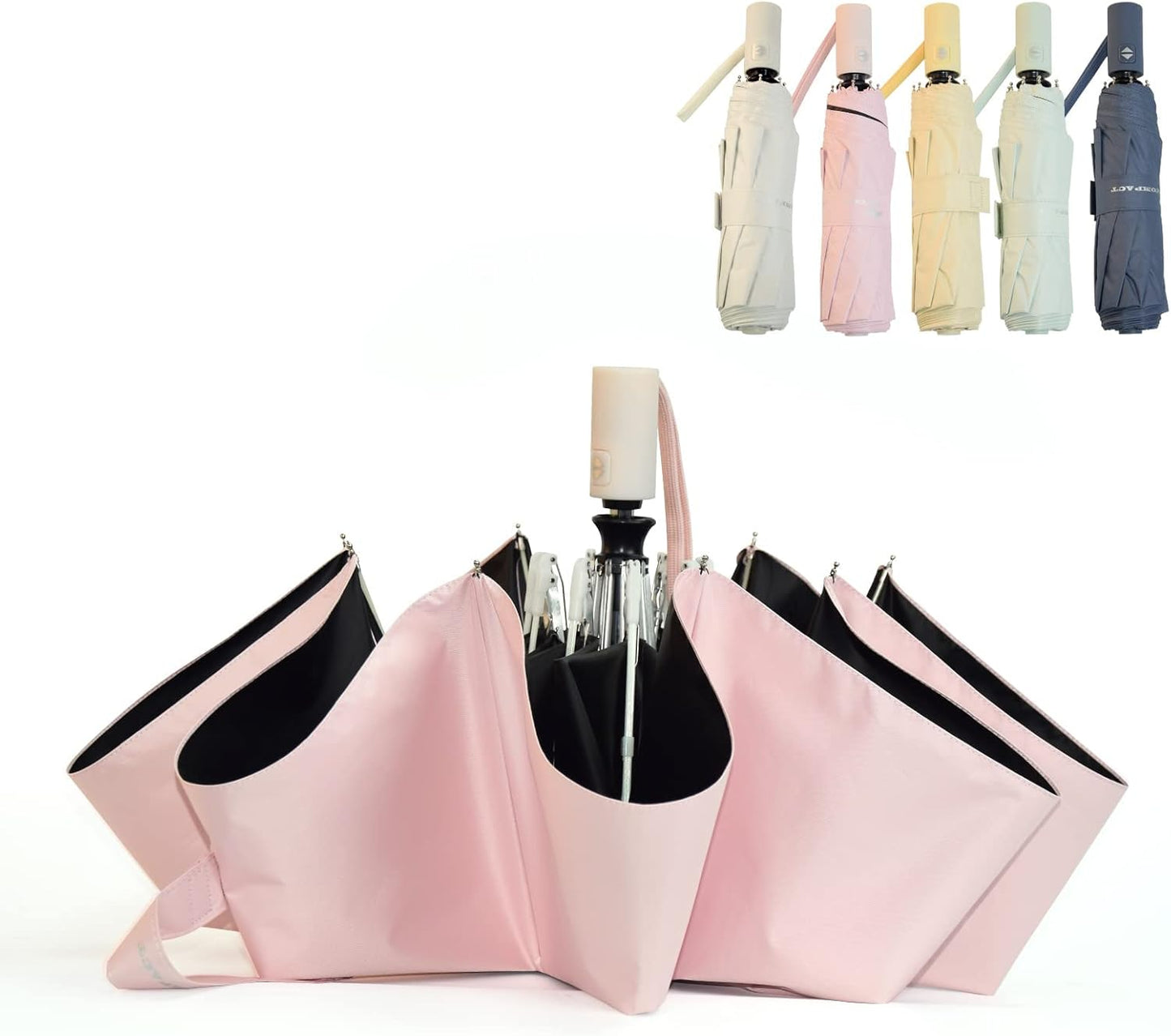 SY COMPACT Umbrella Automatic Travel Waterproof Light Folding Umbrellas Easy Carry for Women and Men