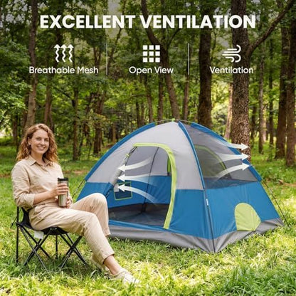NEWBULIG Camping Tent 2 Person, 2 Person Tent for Camping, Instant Setup