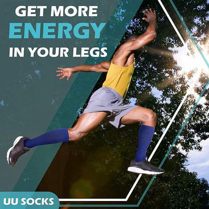 Medical Compression Socks for Women and Men 3 Pairs 20-30 mmHg Knee High - Image 4