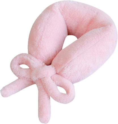 Travel Pillow Multifunctional Airplane Travel Neck Pillow Provides Neck and Lumbar Support During Travel Airplane Pillow Pink