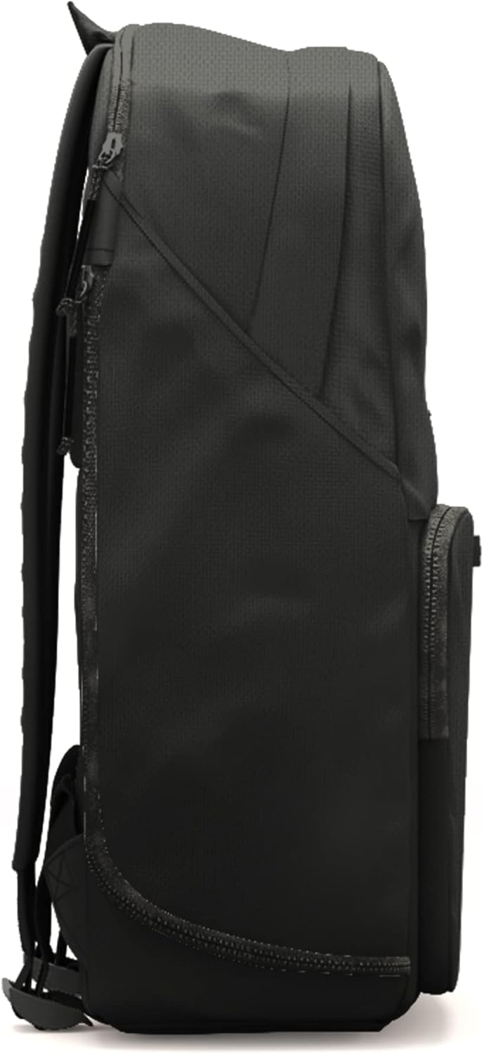 The Brevite Backpack - Casual daypack backpacks for every function. Compact but spacious 18L aesthetic traveling backpack with laptop compartment. (Black)