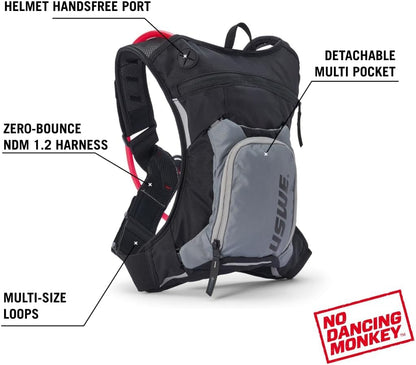 USWE Outlander Hydration Pack with Water Bladder, Hydration Backpack - Backpack for Cycling, MTB, Trail Running & More
