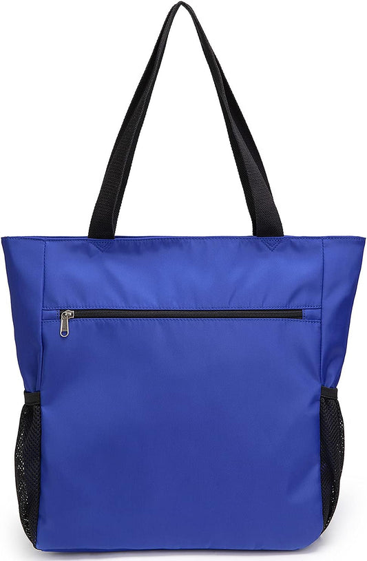 ETidy Large Capacity Foldable Tote Bag With Zipper Water-resistant SandproofWomen Beach Bag Handbag GymBag Travel ShoppingBag