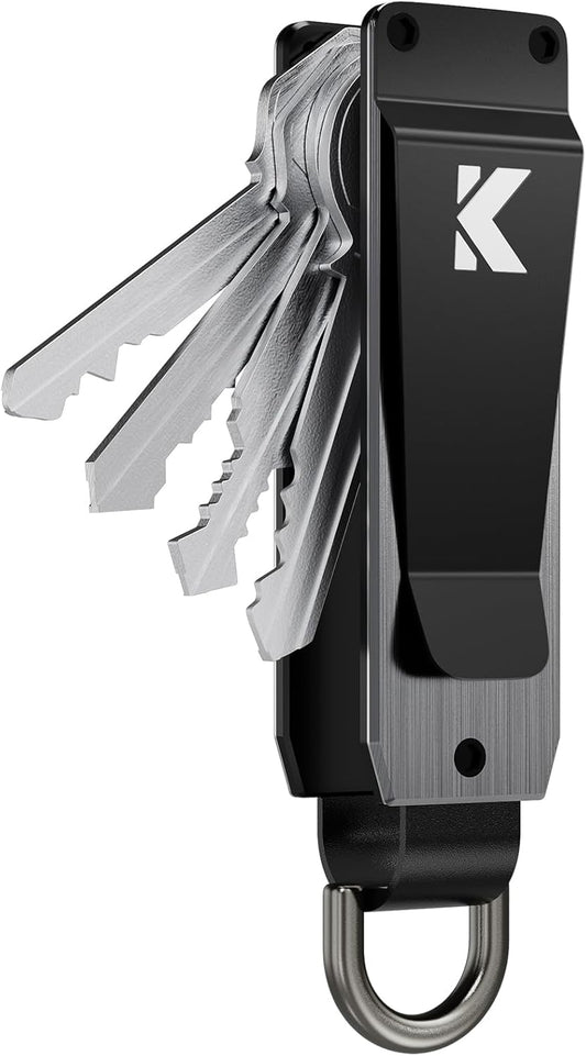 Key Organizer for Men Compact Key Holder Minimalist Key Case Metal Key Chain Key Holder for Keychain Secures 2-5 Keys