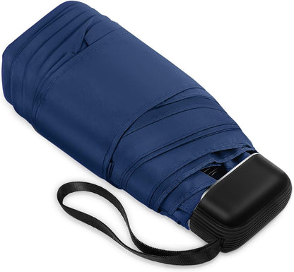 LEAGERA Mini Umbrella - Compact, Waterproof Travel Umbrella for Light Rain, Suitable for Women's Purse and Pocket