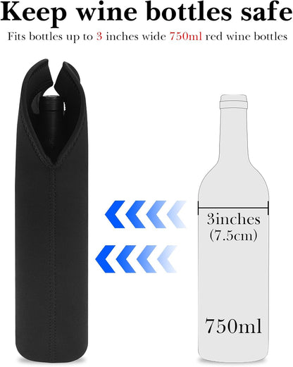Linkidea Wine Travel Carrier & Cooler Bag, Wine Carrying Tote Picnic Cooler