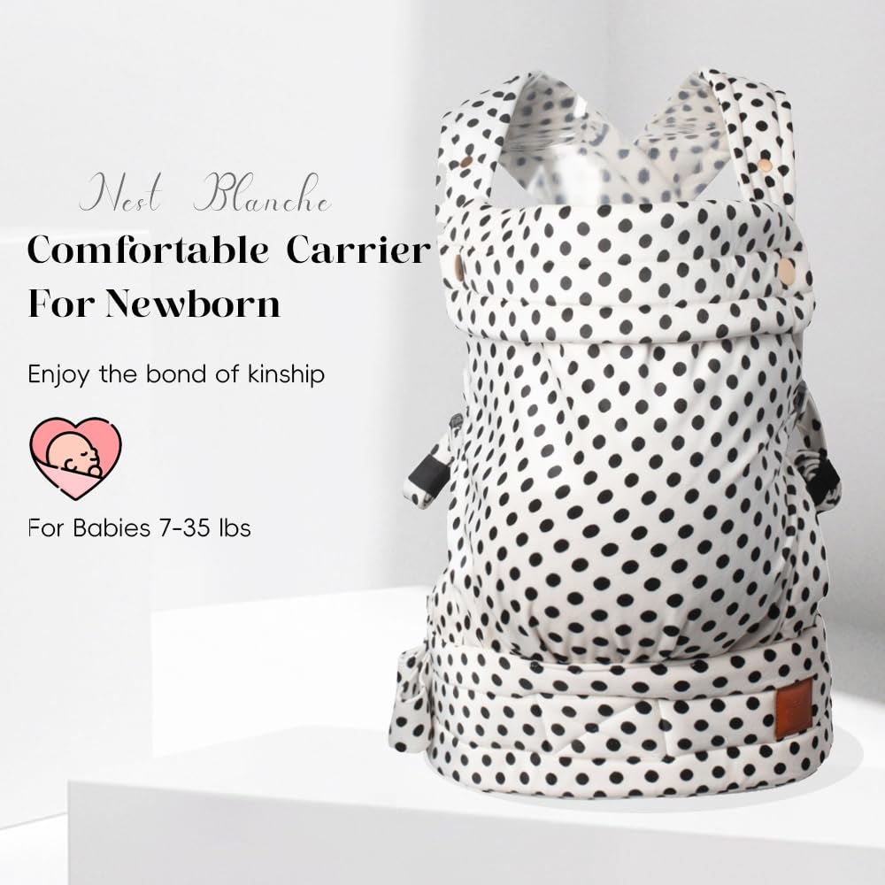 Baby Carrier for Newborn to Toddler, 7-35 lbs Weight Capacity, Ergonomic Backpack Design, Front and Back Facing Options, Spot