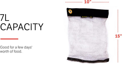 Rodent Proof Bear Bags - Ultralight Stainless Steel Mesh Bag for Camping Food Storage - Sturdy and Rust-Resistant Sack with Lock and Grommet For Easy Hanging