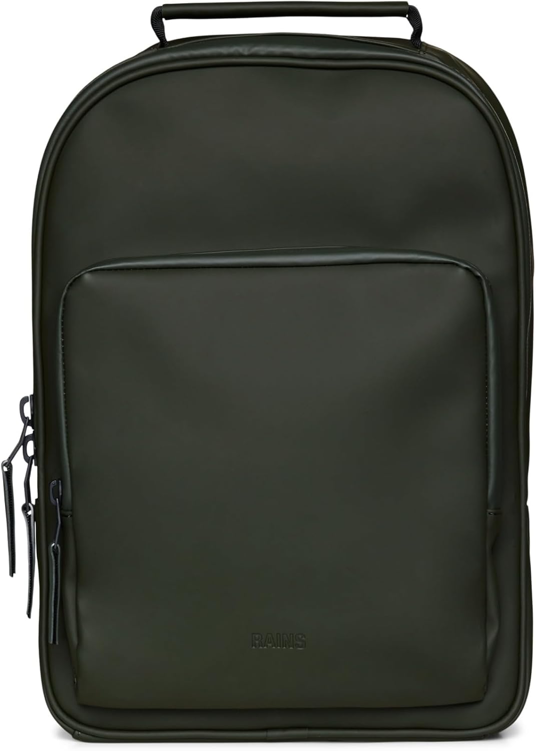 RAINS Large Book Daypack, Backpack, Laptop Bag, Waterproof, 2 Year Warranty, Green