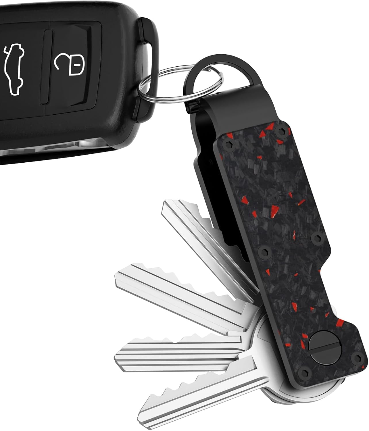 Key Organizer Minimalist Innovative Keyholder Compact Keys Organizer Smart KeyChain Secures 2-6 Keys