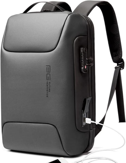 BANGE Anti Theft Backpack，Smart Business Laptop Fits 15.6 Inch Notebook, Work Backpack with USB Charging Port for Men and Women…