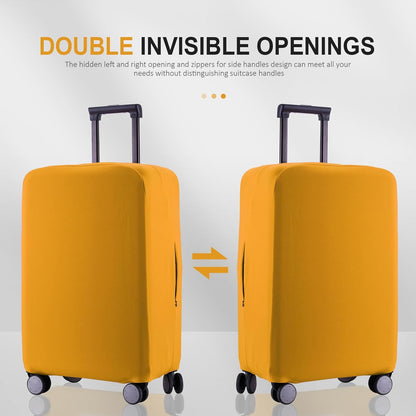 Travel Luggage Cover Suitcase Protector Scratch-Resistant Fit 19-31 Inch Suitcase, Not Included Suitcase (Yellow, 2XL(30-31 inch))