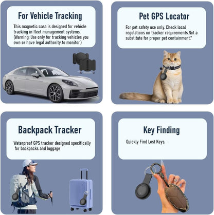 Car GPS Tracker for Vehicles - Hidden Tracking Devices for Cars, Available for Android and iOS, No SIM Card Required, Real Time Car Locator Work, Car Vehicle Tracking Device for Car, Wallet, Pet