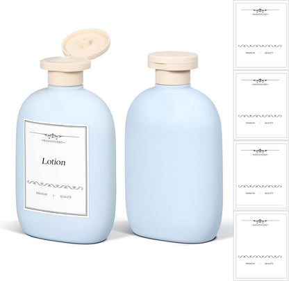 ASEVAT 8.8oz Travel Bottle with Flip Cap, Leak Proof Squeeze Bottles, Refillable Plastic Travel Containers for Creams, Lotion, Foundation, Shampoo, Conditioner
