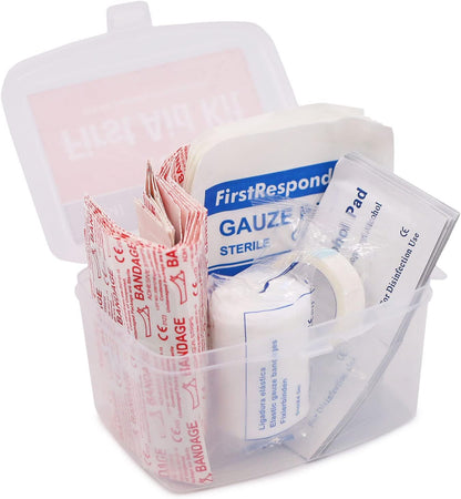 DMI 76-Piece First-Aid Kit, Portable All-Purpose Use for Minor Cuts and Scrapes, Durable Water-Resistant Case, Convenient and Portable for Travel, FSA & HSA Eligible
