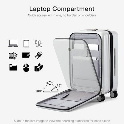 Hanke Grace Expandable Carry On Luggage - Image 11