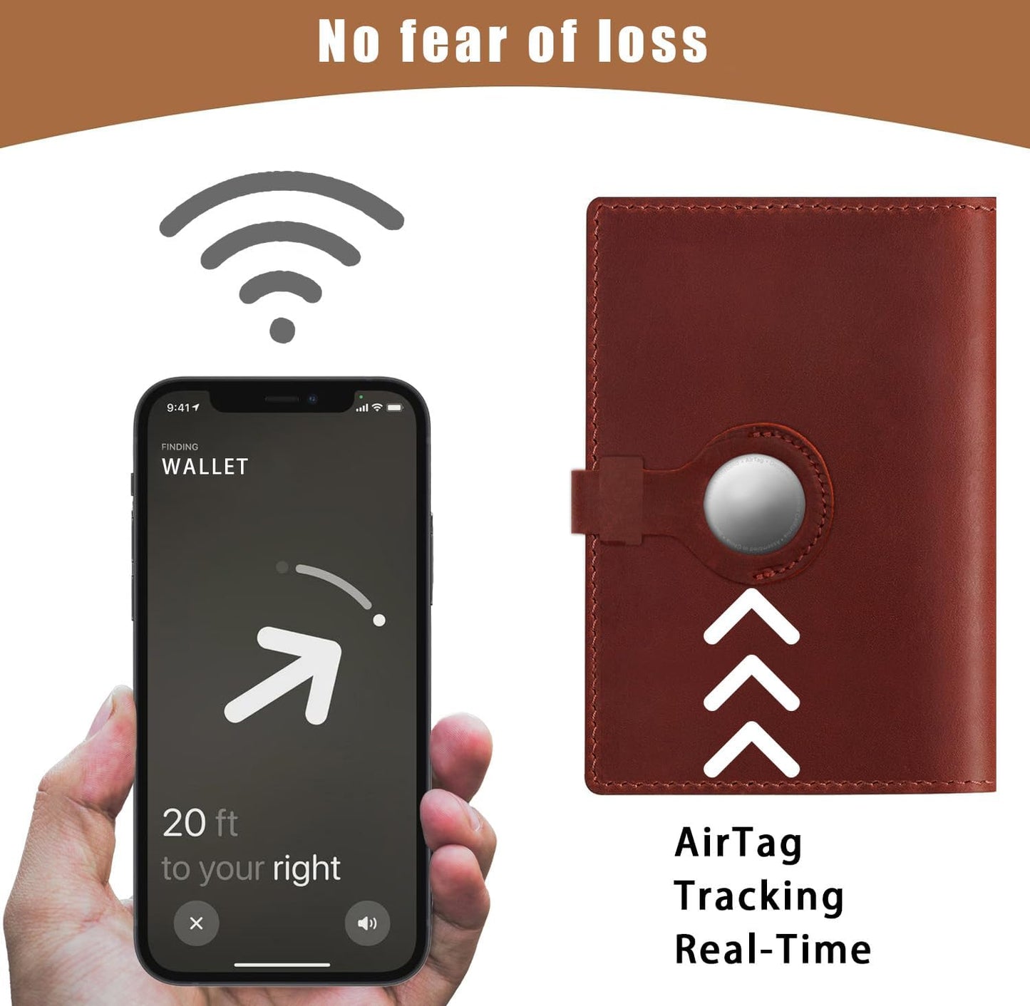 Jack&Chris Genuine Leather Passport Holder For Travel, RFID Blocking Handmade Passport Holder with Card Case Organized & Safe, Quality Travel Essentials for Women and Men for Gifting, Red